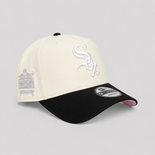 Chicago White Sox MLB World Champions 2005 Two Tone Marfil Pink 9FORTY A-Frame Snapback