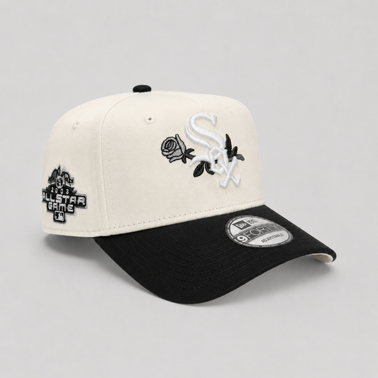 NEW ERA CHICAGO WHITE SOX ALL STAR GAME 2003 CHROME TWO TONE EDITION 9FORTY A FRAME SNAPBACK GORRA